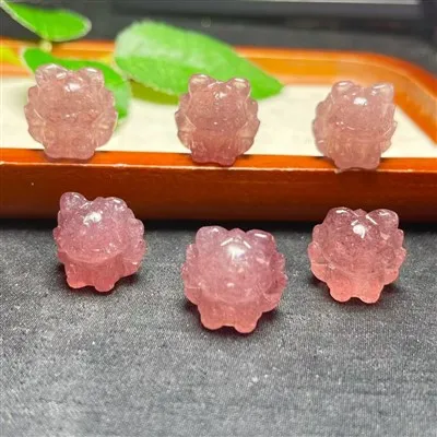 Khắc chạm khắc thạch anh Strawberry